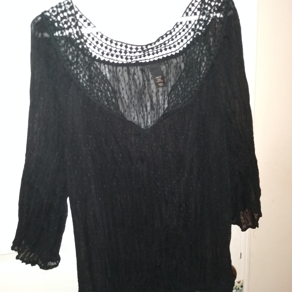 Lane Bryant Sheer Blouse
